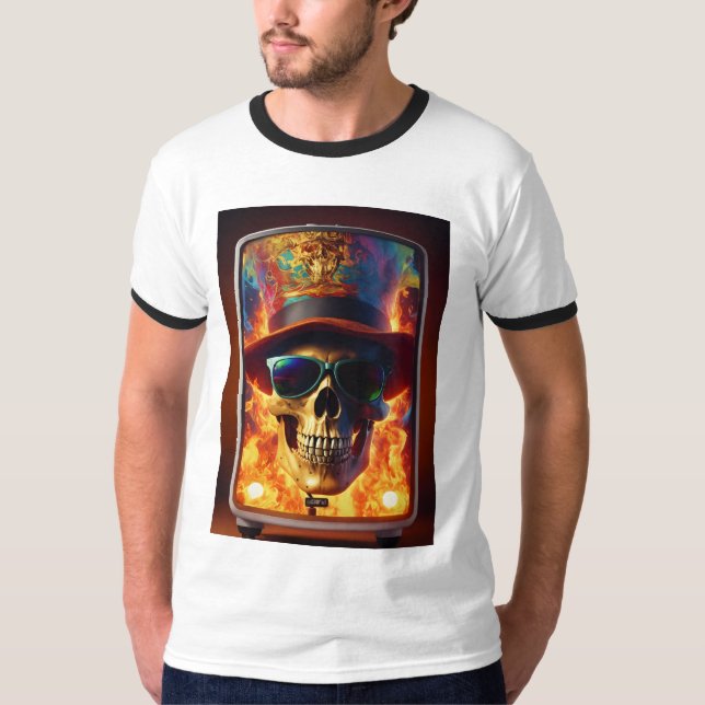 T-shirt "Rock & Bones : The Ultimate Skull Tee" (Devant)