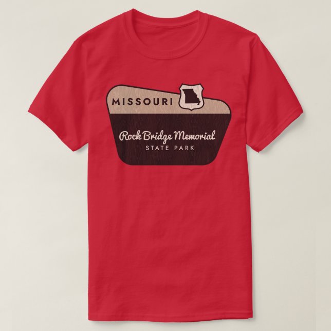 T-shirt Rock Bridge Memorial State Park Missouri Welcome S (Design devant)