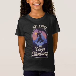 T-Shirt Rock Climber Juste Une Fille Qui Aime L'Escalade