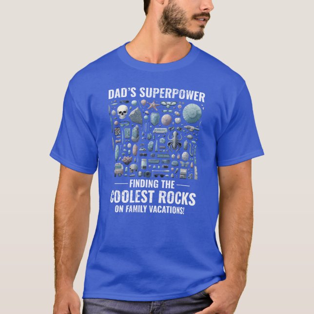 T-shirt Rock Collecting Dad Geological Fossil Collector re (Devant)