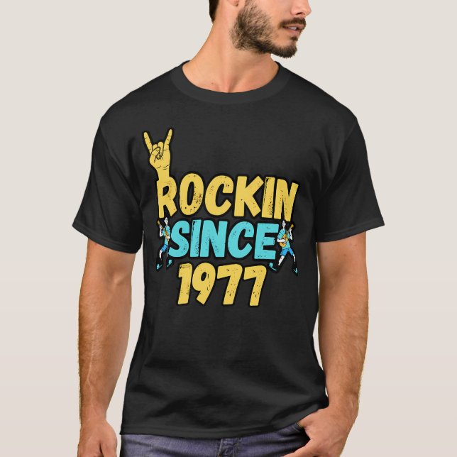 T-shirt Rock Depuis 1977 (Devant)