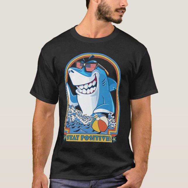 T-shirt Rock Dolphin A Great Week For A Shark To Stay Posi (Devant)