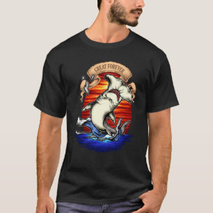 T-shirt Rock Dolphin Une Grande Semaine Pour Un Requin Pou
