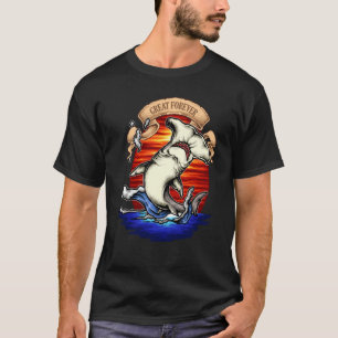 T-shirt Rock Dolphin Une Grande Semaine Pour Un Requin Pou