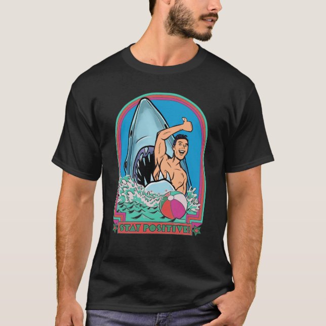 T-shirt Rock Dolphin Une Grande Semaine Pour Un Requin Pou (Devant)