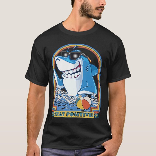 T-shirt Rock Dolphin Une Grande Semaine Pour Un Requin Pou (Devant)