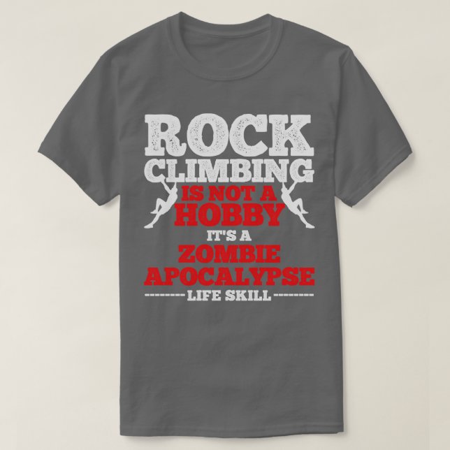 T-shirt Rock Escalade Bouldering Rock Climber (Design devant)