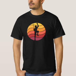 T-shirt Rock Escalade Climber Retro