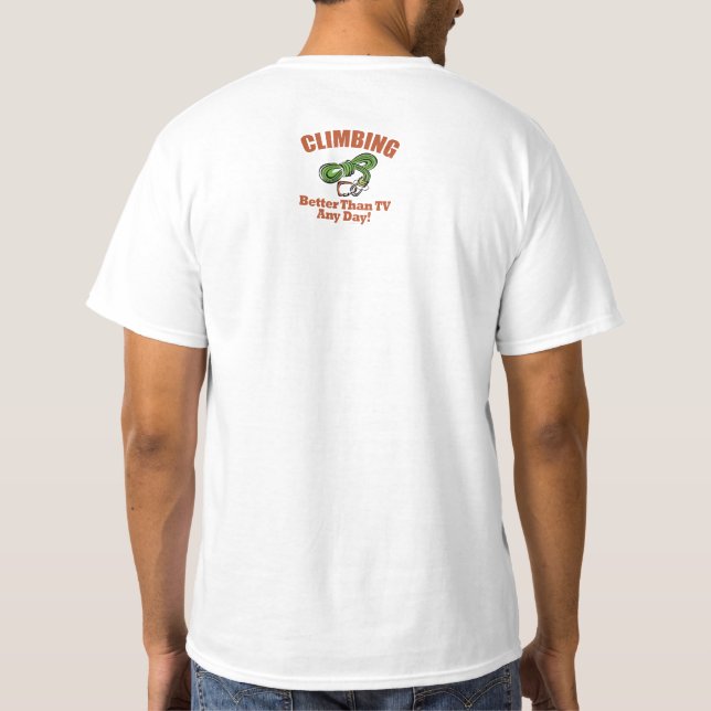 T-shirt Rock, Escalade de montagne (Dos)