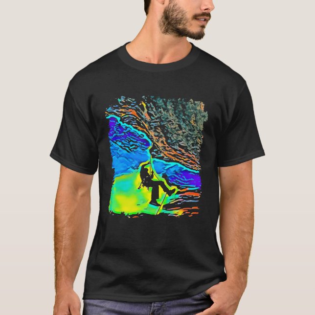 T-shirt Rock Escalade Pop Art Premium (Devant)