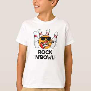 T-shirt Rock Et Bowl Drôle Bowling Pun