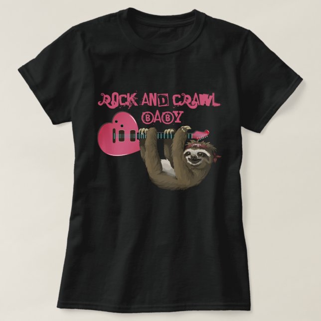 T-shirt Rock Et Crawl, Baby (Design devant)