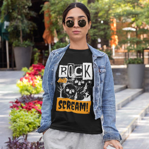 T-shirt Rock et hurler drôle halloween