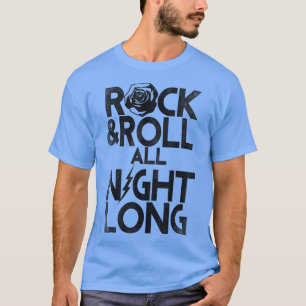 T-shirt Rock Et Roulez Toute La Nuit Floral Tet