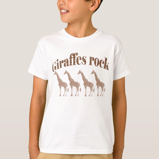 T-shirt Rock Giraffes (Devant)