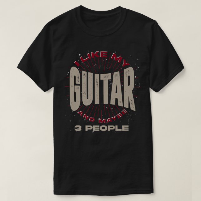 T-shirt Rock Guitariste Musique Guitariste Lecteur Musicie (Design devant)