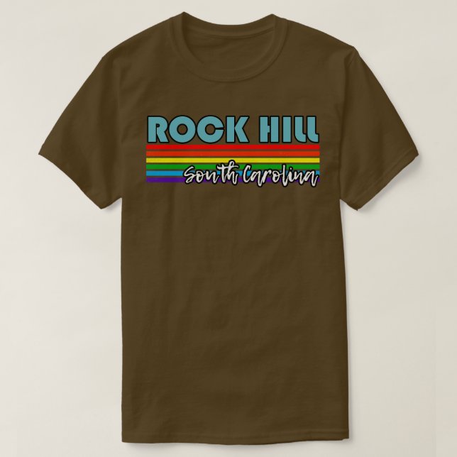 T-shirt Rock Hill South olina Pride Rock Hill LGBT Cadeau  (Design devant)