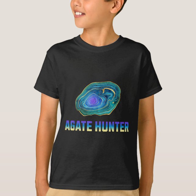 T-shirt Rock Hunting Rock Collector Agate Geology Agate Hu (Devant)