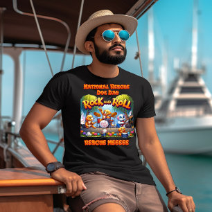 T-shirt Rock in Roll Paws Band