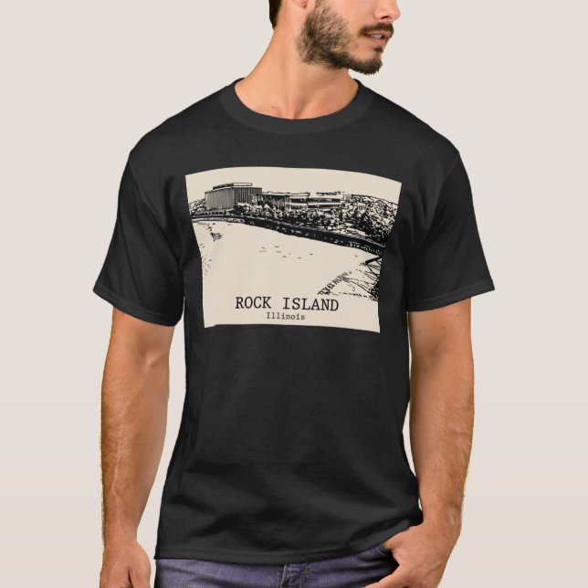 T-shirt Rock Island Illinois (Devant)