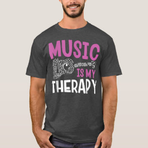 T-shirt Rock & Jazz Band Musician Music Is My Therapy
