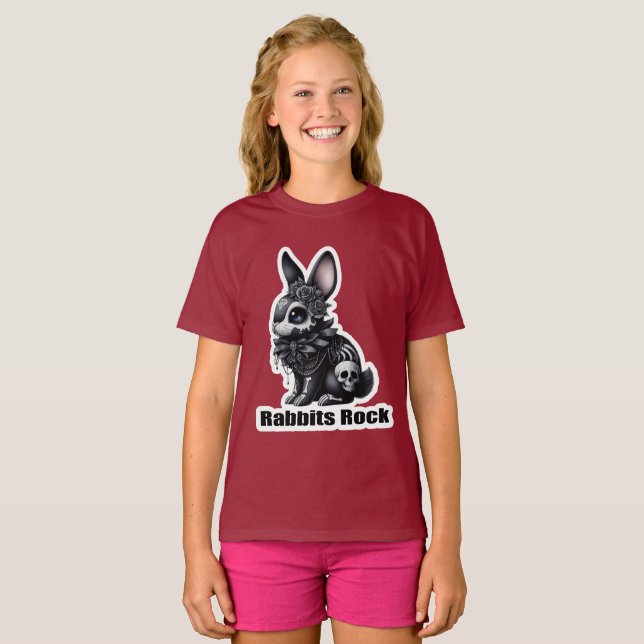 T-shirt Rock lapin (Devant entier)