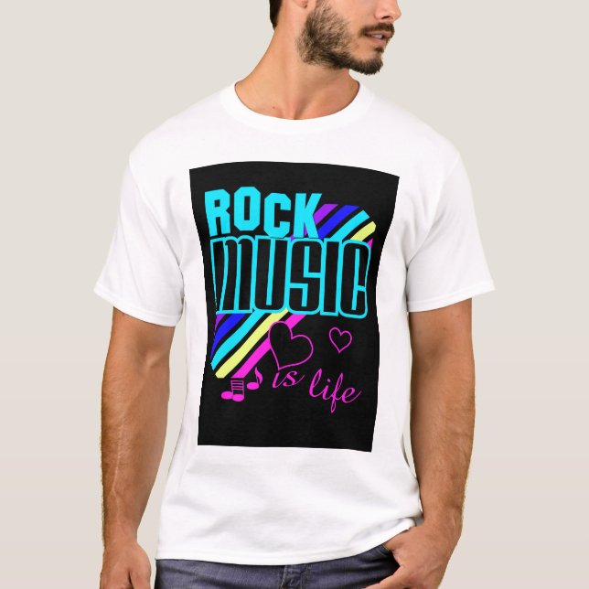 T-shirt Rock Music (Devant)