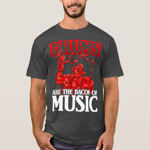 T-shirt Rock Music Drumsticks Drôle Citations Tambours