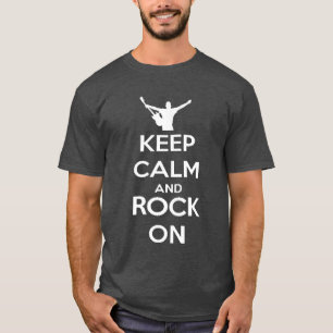T-shirt Rock Music Gardez le calme et Rock On