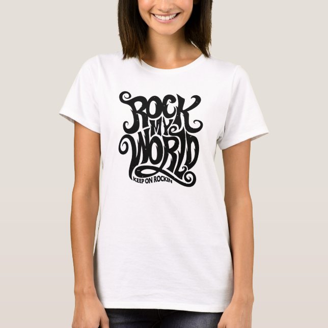 T-shirt Rock my World (Devant)