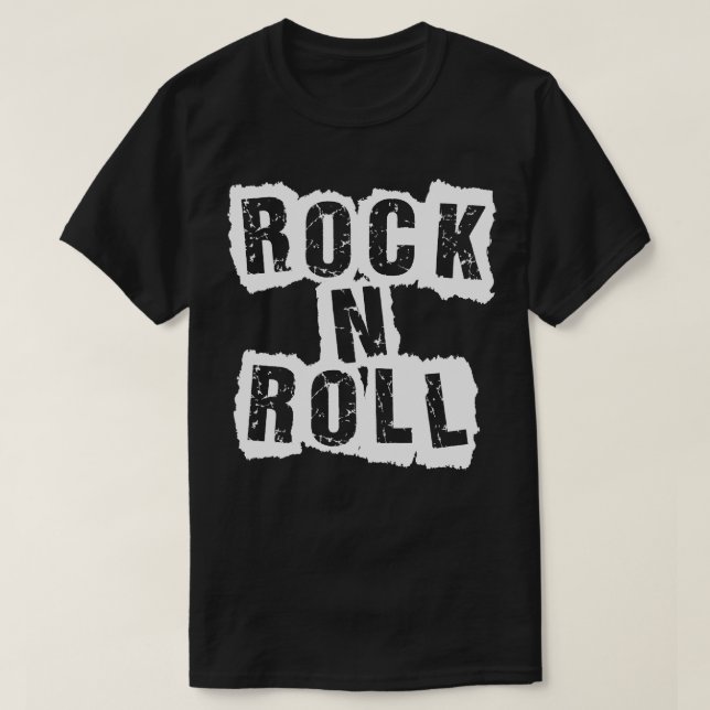 T-shirt rock n roll design (Design devant)