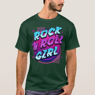 T-shirt Rock N Roll Girl RockMusic Lover pour Rocker Girls