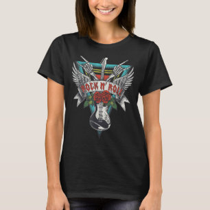 T-shirt Rock N Roll Graphisme Rock On Music Retro Vintage