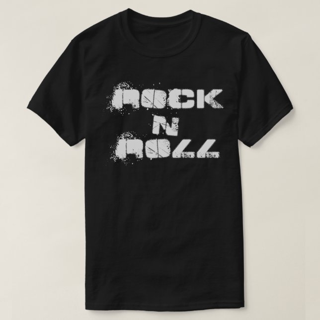 T-shirt rock n roll gras (Design devant)