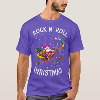 T-SHIRT ROCK N ROLL NOËL NOIR 