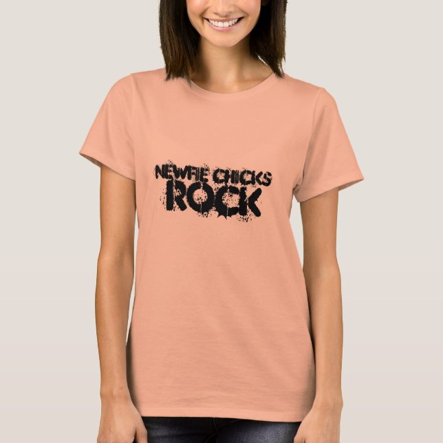 T-shirt Rock Newfie Chicks (Devant)