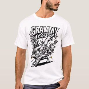 T-shirt Rock On Honk! Grammy Goose Heavy Metal Guitar Play