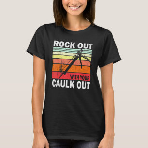 T-shirt Rock Out Avec Votre Travailleur De Construction Ca