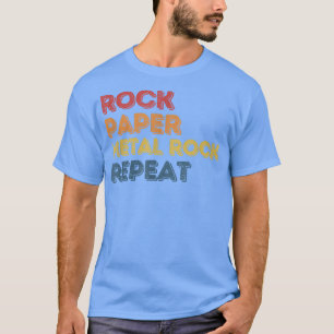 T-shirt Rock Paper Metal-Rock Punk Music Design Pour Music