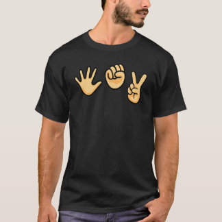 T-shirt Rock Paper Scissor Player Roshambo Hand Game