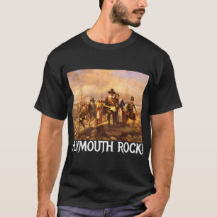 T-shirt Rock Plymouth ! Pèlerins de Thanksgiving Rockita