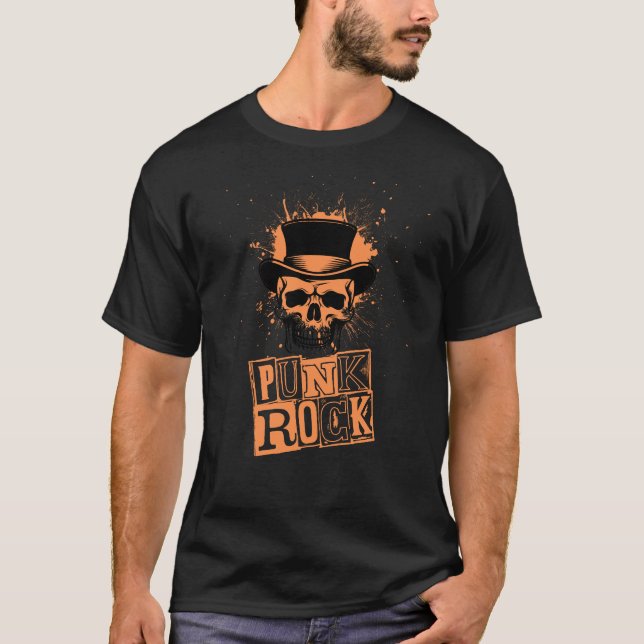 T-shirt Rock Punk classique (Devant)