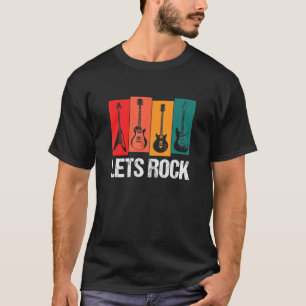 T-shirt Rock Retro Rock Legend Rock Et Roll Music Gu