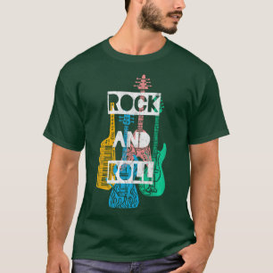 T-shirt Rock Roll Colorful Rocker Concert Enfants Long