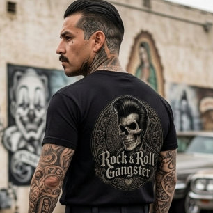 T-shirt Rock & Roll Gangster Back hit