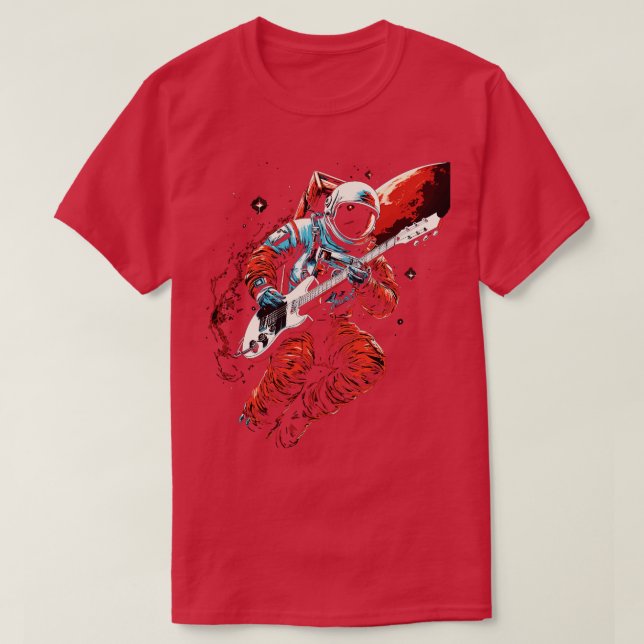 T-shirt Rock Roll Music Concert Festival Astronaut Space G (Design devant)