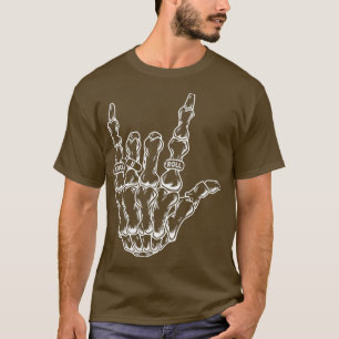 T-shirt Rock & Roll Skeleton Guitare Musique Lover Rocksta