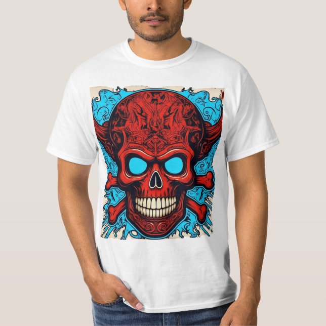 T-shirt Rock & Roll Skull - Timeless Rebel Spirit 👕 (Devant)