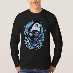 T-shirt Rock Shark Super Fashion Unique Charm Music Fan