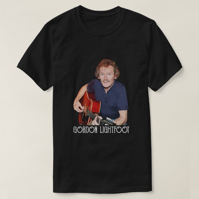T-shirt Rock Singer Gordon Lightfoot (Design devant)